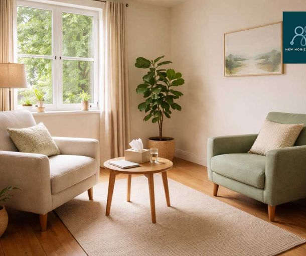 Therapy room for hire in Christchurch and Highcliffe calm private counselling space
