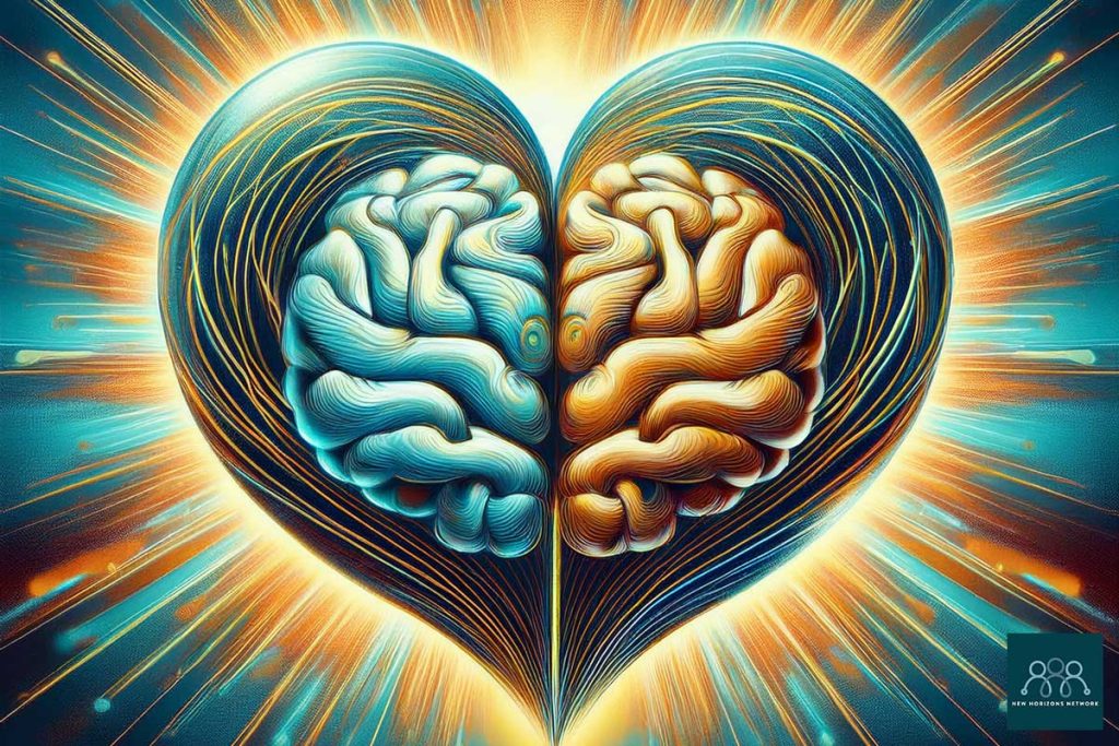 Illustration representing integration of mind and body in mental health.